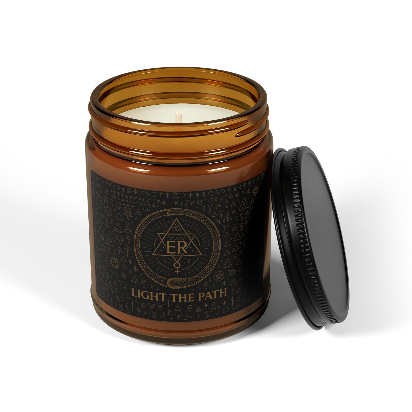Esoteric Royalty™ – Light the Path Candle Infused with Ancient Symbols & Sacred Energy