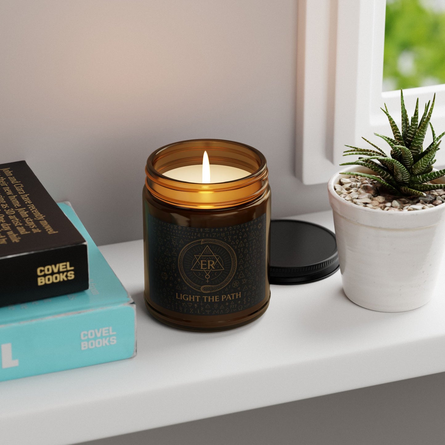 Esoteric Royalty™ – Light the Path Candle Infused with Ancient Symbols & Sacred Energy